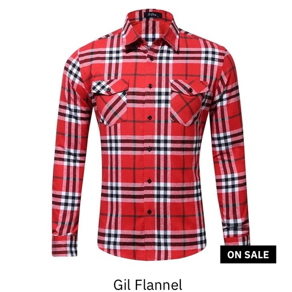 NEW Gil flannel men’s large - Picture 1 of 6